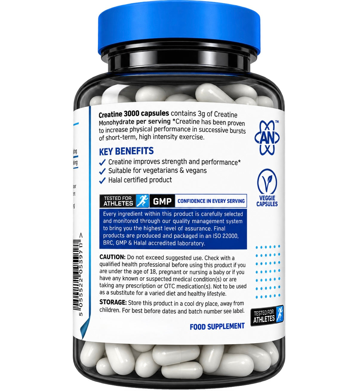 CREATINE 3000 APPLIED NUTRITION 120 CÁPSULAS