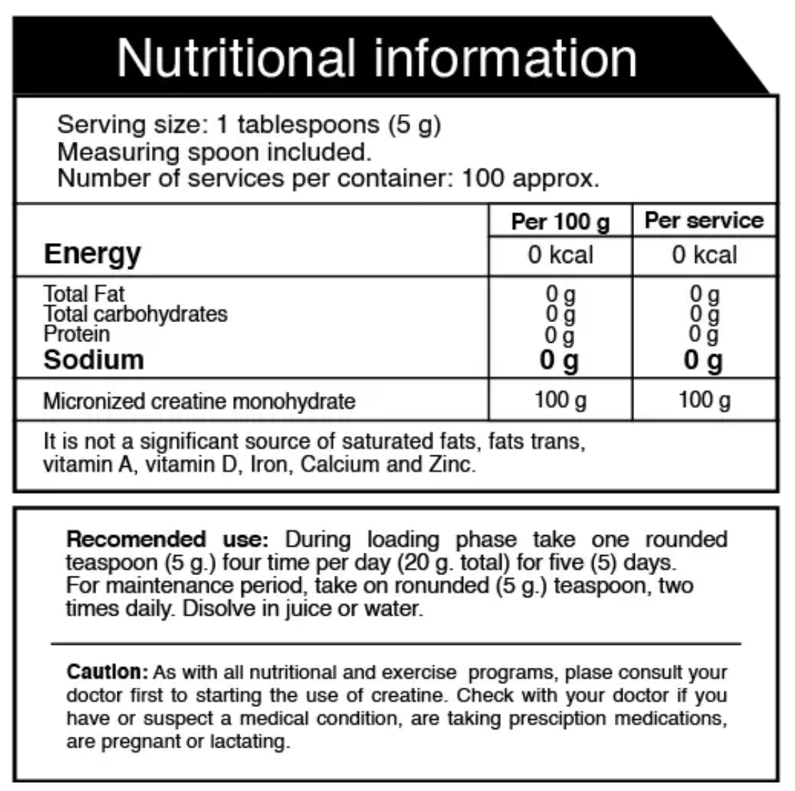 CREATINE IRON SMART NUTRITION