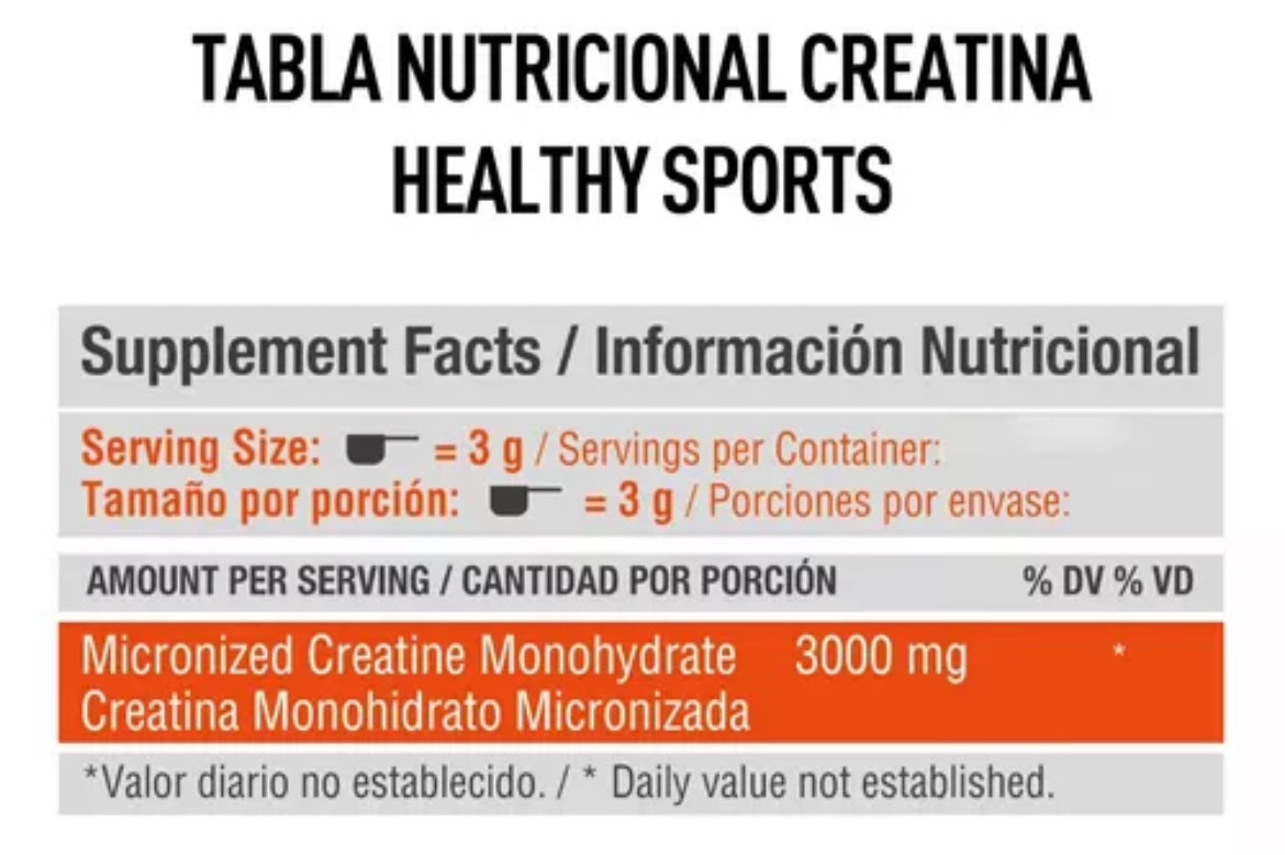 CREATINE MONOHYDRATE HEALTHY SPORTS