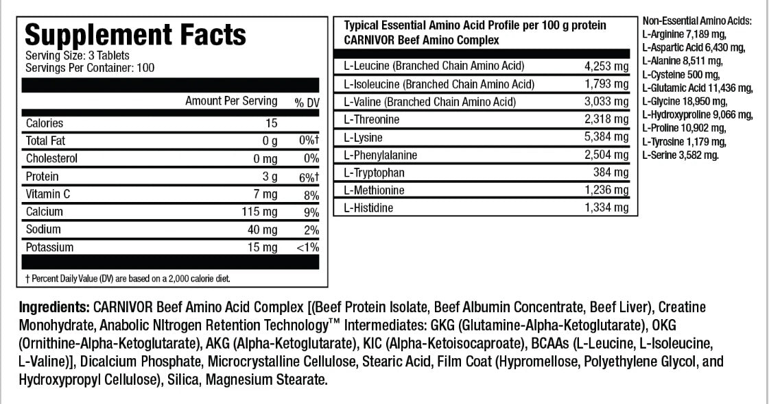 CARNIVOR BEEF AMINOS