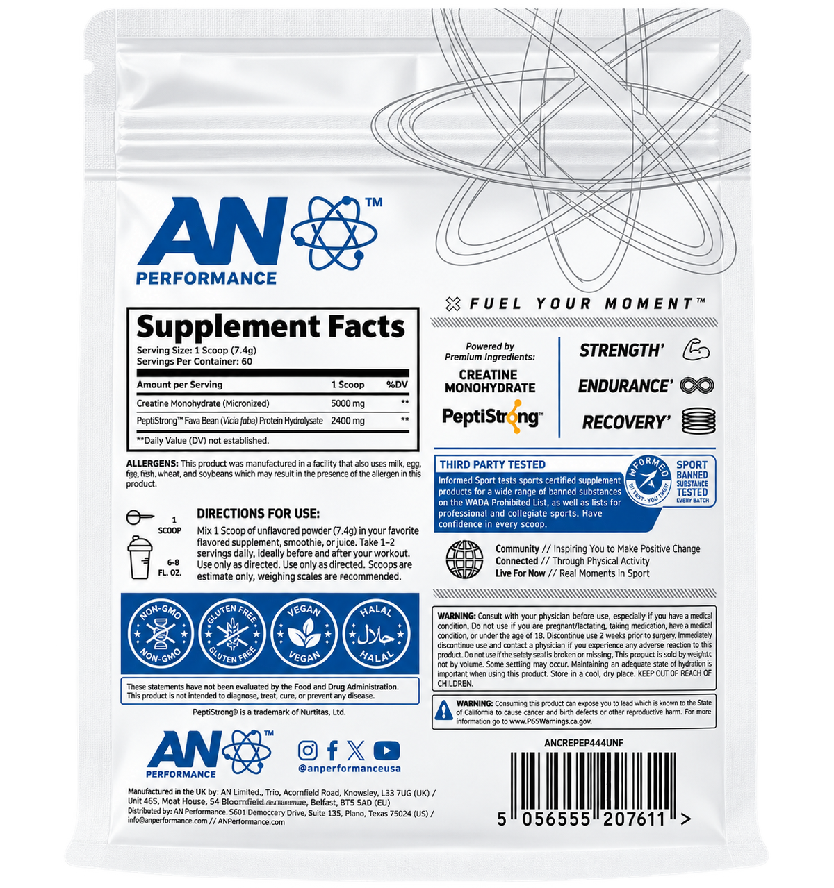 CREATINE + PEPTIDE 60 SERV
