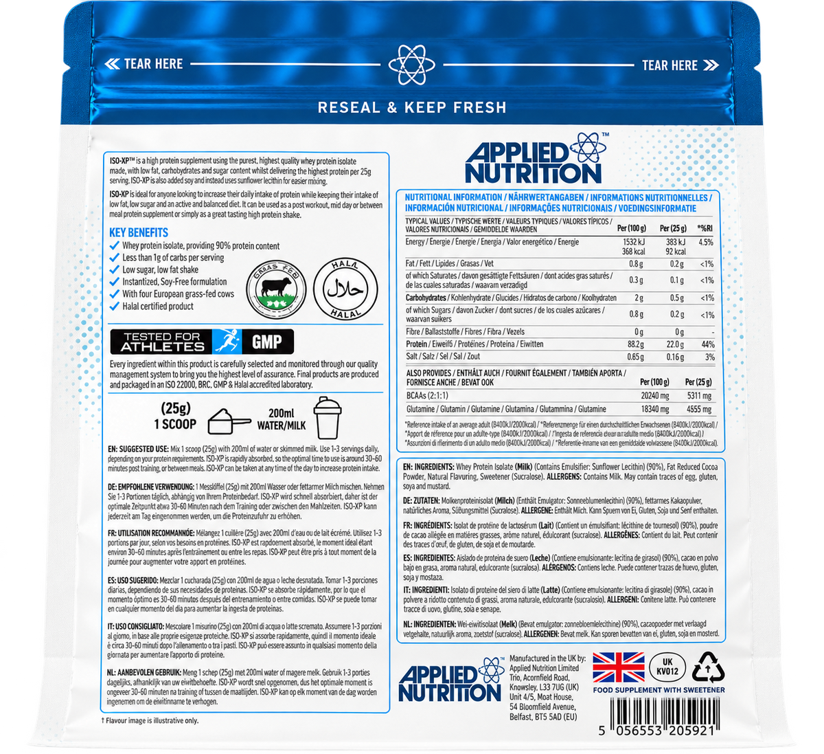 ISO-XP WHEY PROTEIN ISOLATE 1KG