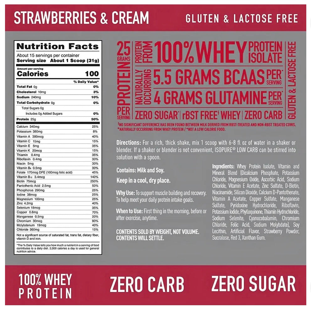 ISOPURE ZERO  3 LB