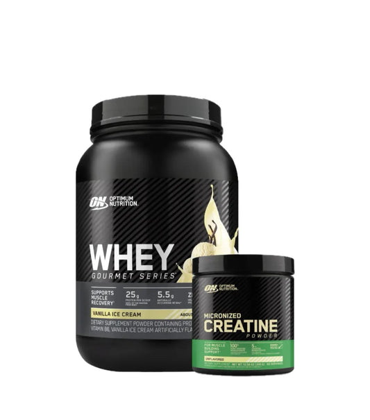 WHEY GOURMET 2 LB + CREATINE OPTIMUM 60 SERV