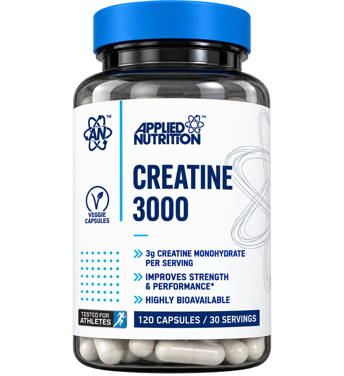 CREATINE 3000 APPLIED NUTRITION 120 CÁPSULAS