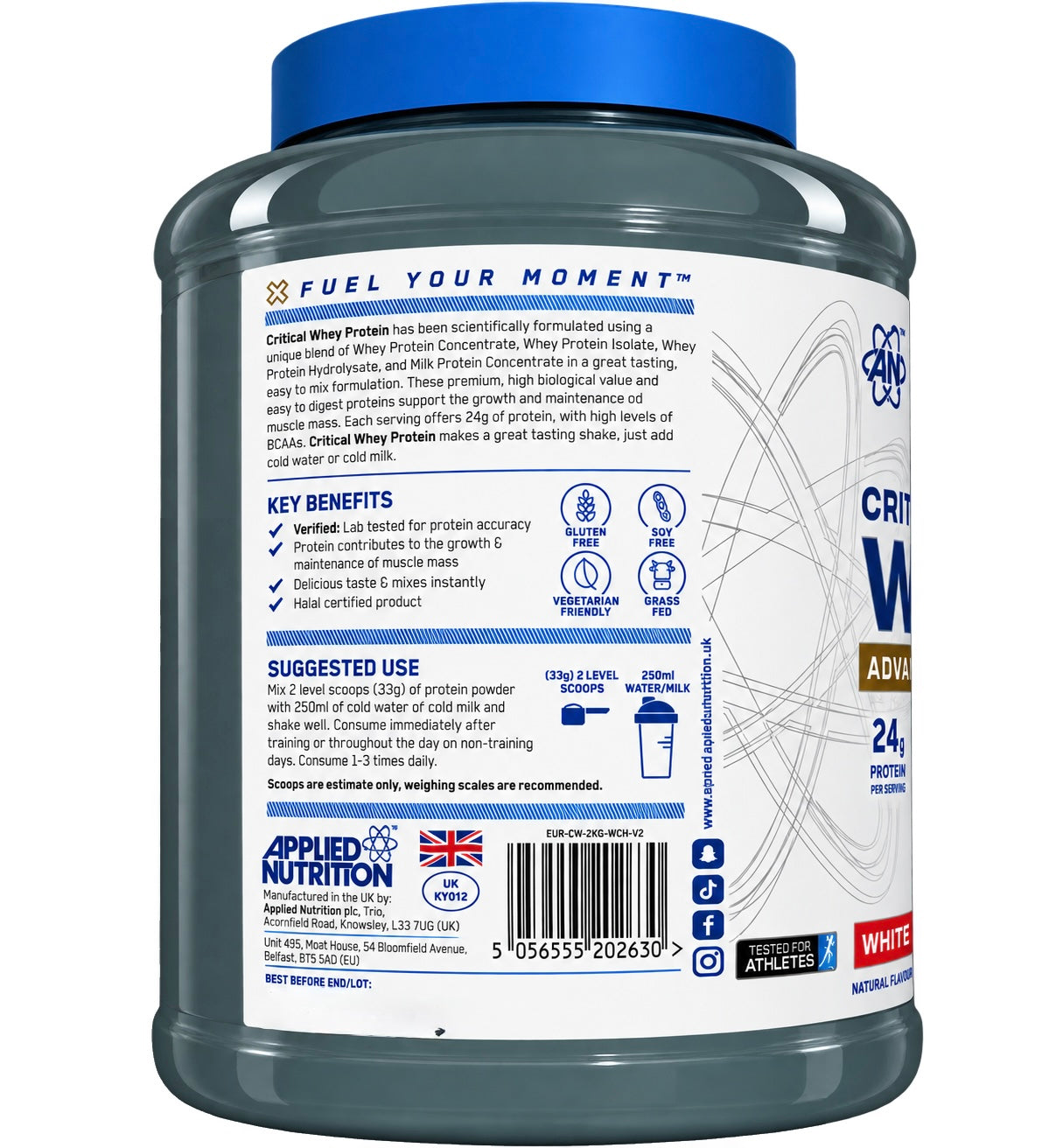 CRITIAL WHEY ADVANCED PROTEIN APPLIED NUTRITION