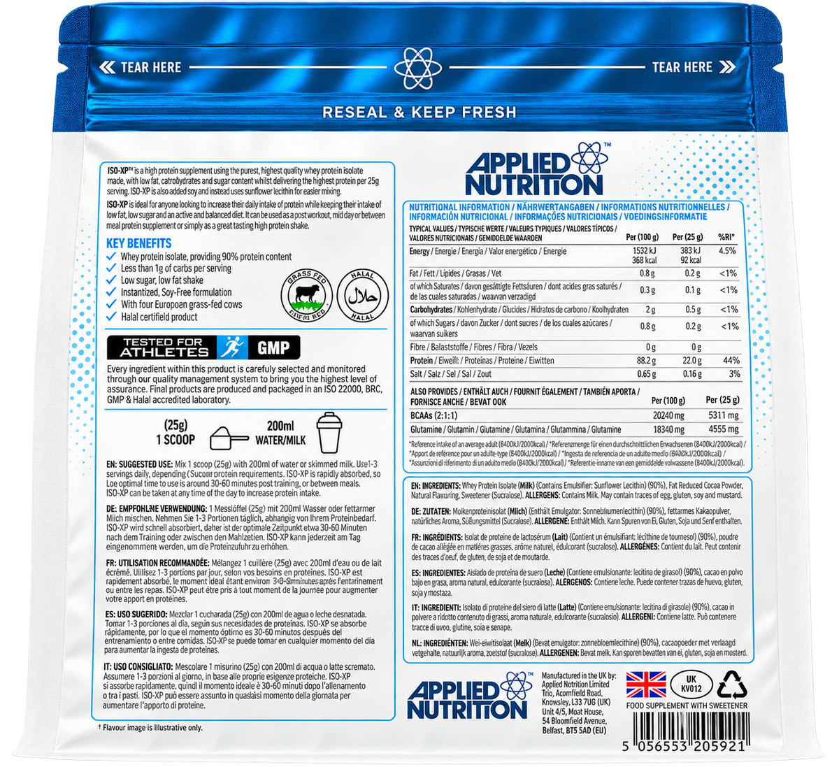 ISO-XP WHEY PROTEIN ISOLATE 1KG