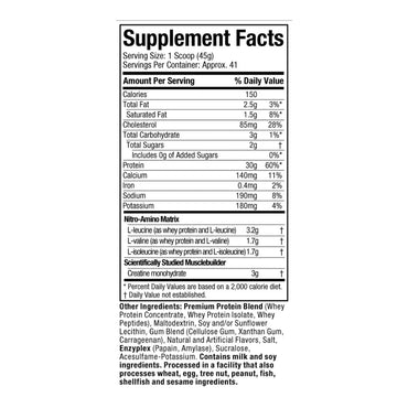 NITRO TECH WHEY PROTEIN 4LB