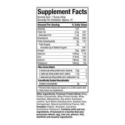 NITRO TECH WHEY PROTEIN 4LB