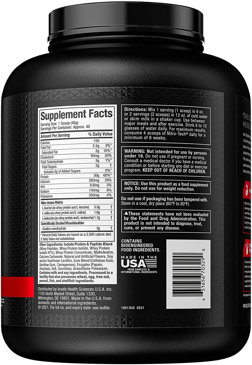 NITRO TECH WHEY PROTEIN 4LB